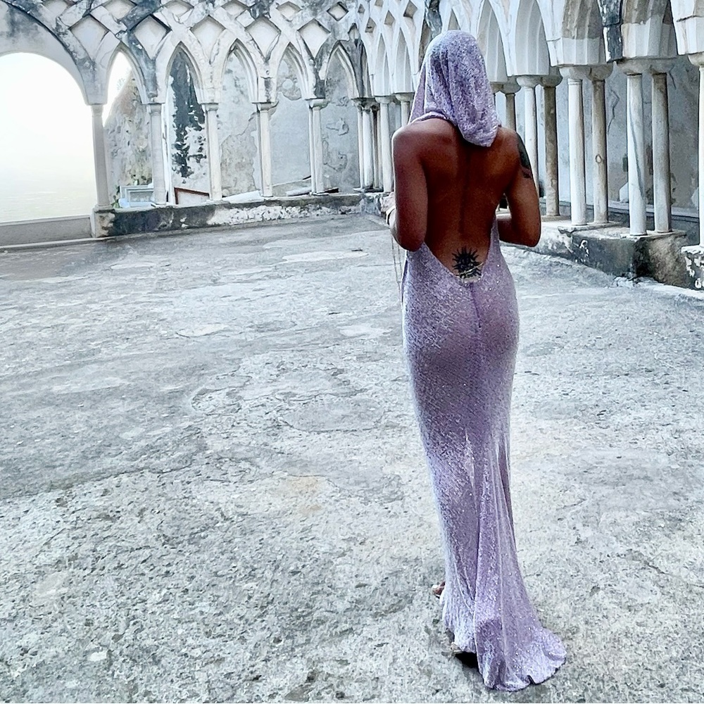 BRONX AND BANCO AMALIA LILAC GOWN - Picture 5 of 16